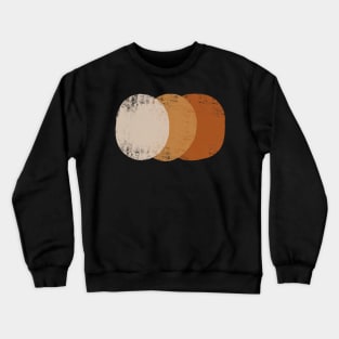 Brown Circles Gradation Crewneck Sweatshirt